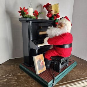 Vtg Holiday Creations Sing-Along w/Santa Animated Cassette Player & Tape WORKS